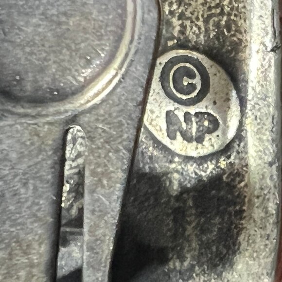 Napier Womens Vintage Clip On Earrings Silver Tone Beaded‎ Textured Bold 80s - Picture 6 of 6